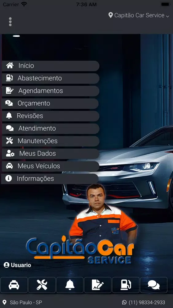 Screenshot di Capitão Car Service