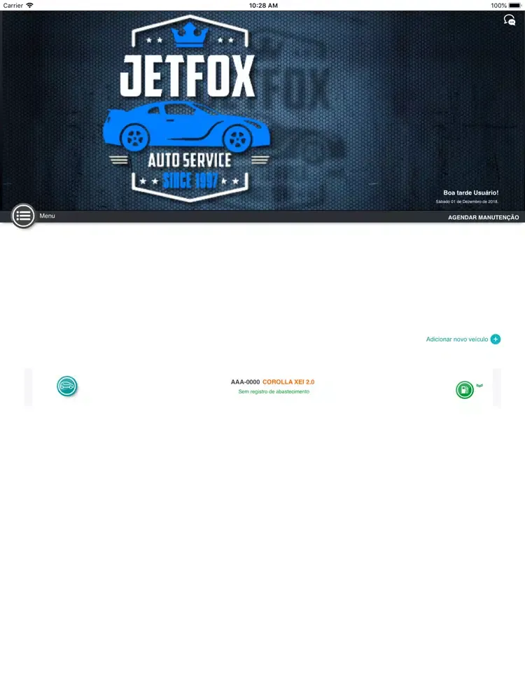 Capturas de tela do JetFox Auto Mecânica iPad 