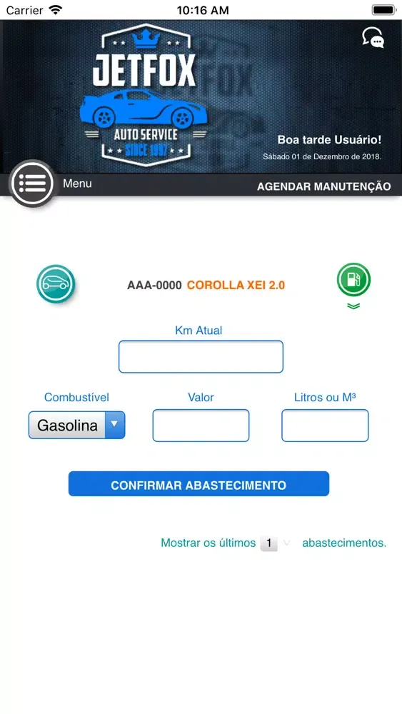 Capturas de tela do JetFox Auto Mecânica