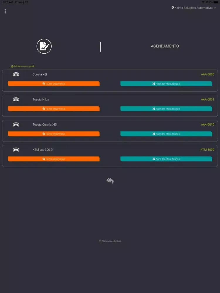 Kairos Automotivo iPad 应用截图