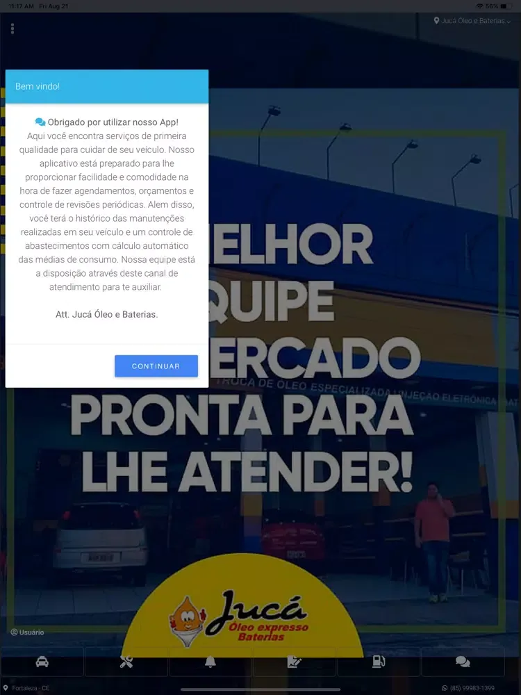 Jucá Óleo & Baterias iPad  Screenshots