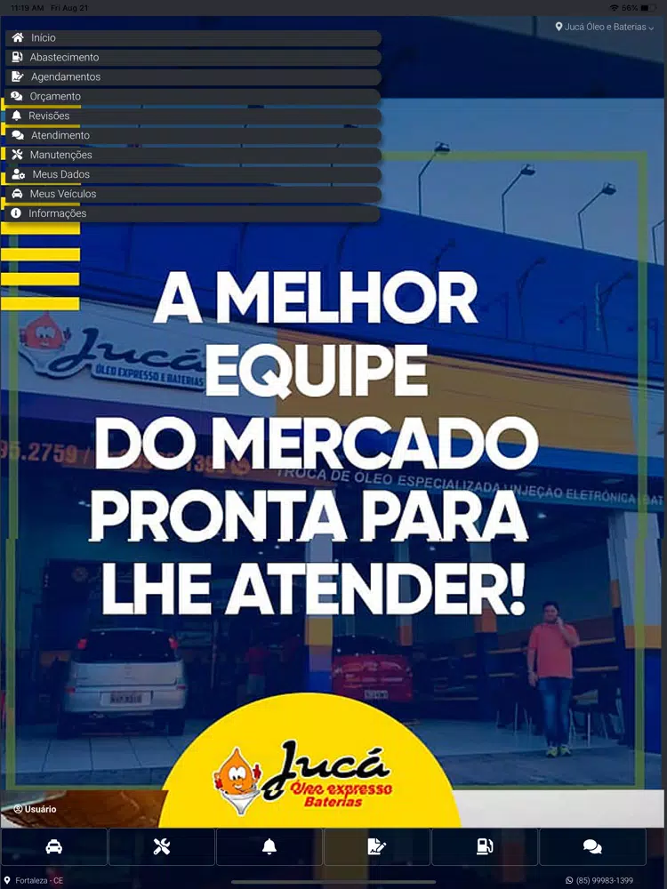 Jucá Óleo & Baterias iPad  Screenshots