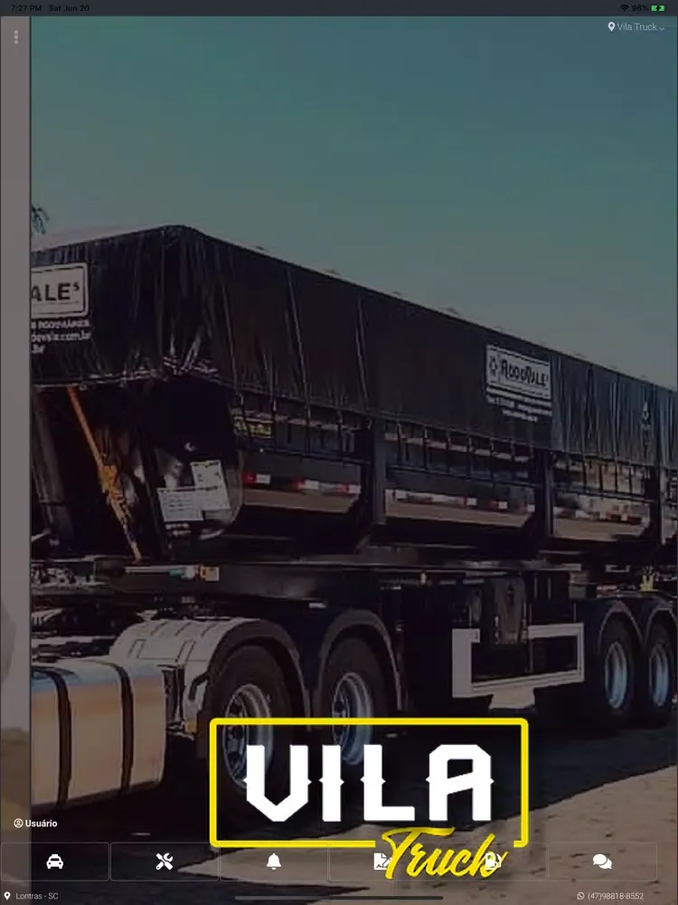 Capturas de tela do Vila Truck iPad 
