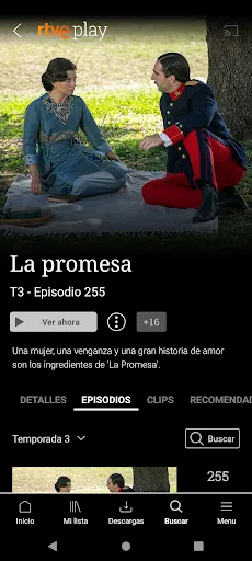 Screenshot di RTVE Play
