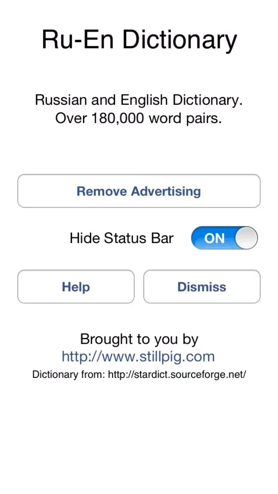 Tangkapan skrin Offline Russian English Dictionary Translator for Tourists, Language Learners and Students