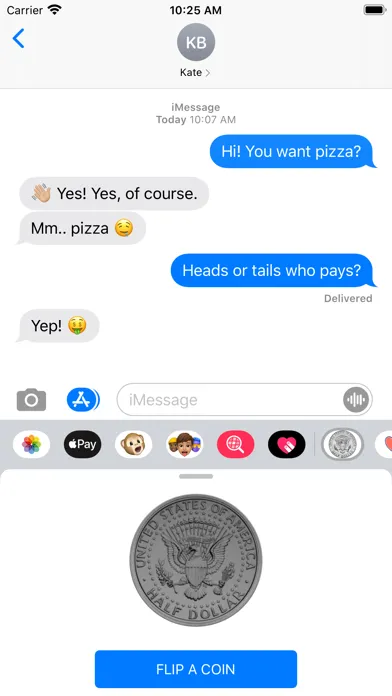 Tangkapan skrin Heads or Tails App