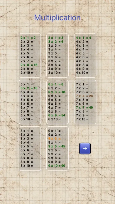 Скриншоты Multiplication 2x2
