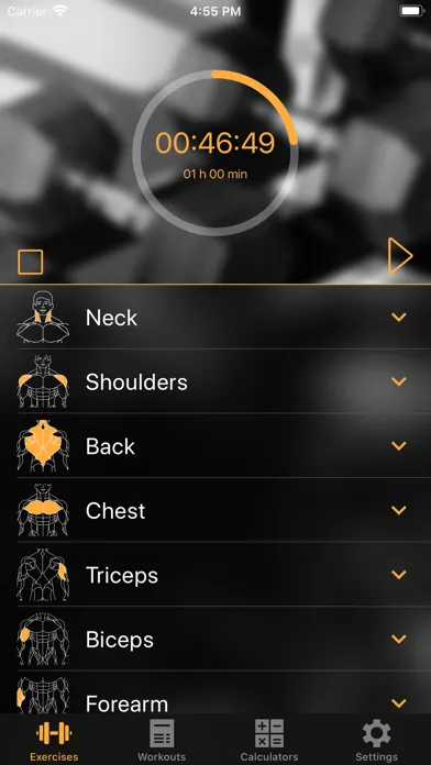 Gym Guide workouts & exercises应用截图