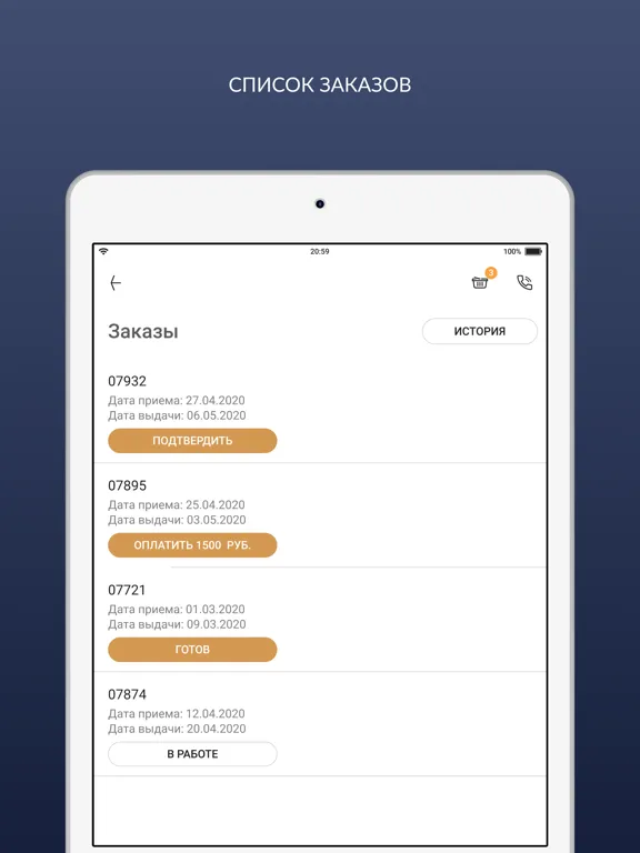 Химчистка Caritta iPad  Screenshots