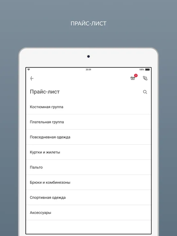 Capturas de tela do CENTO PER CENTO химчистка iPad 