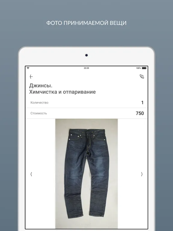 Capturas de tela do CENTO PER CENTO химчистка iPad 