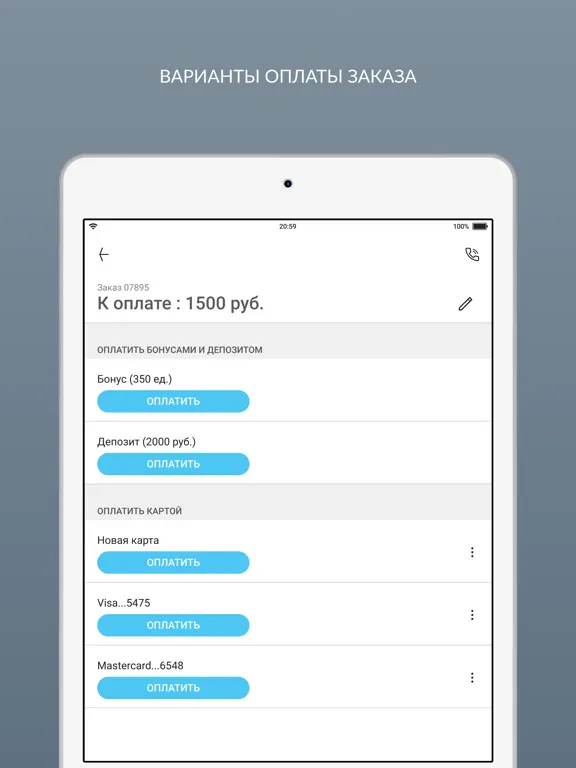 Capturas de tela do CENTO PER CENTO химчистка iPad 