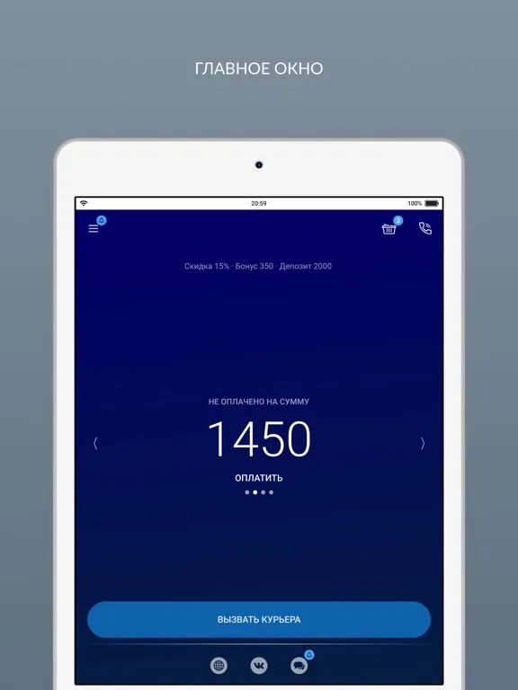 Tangkapan skrin Химчистка Кристалл iPad 