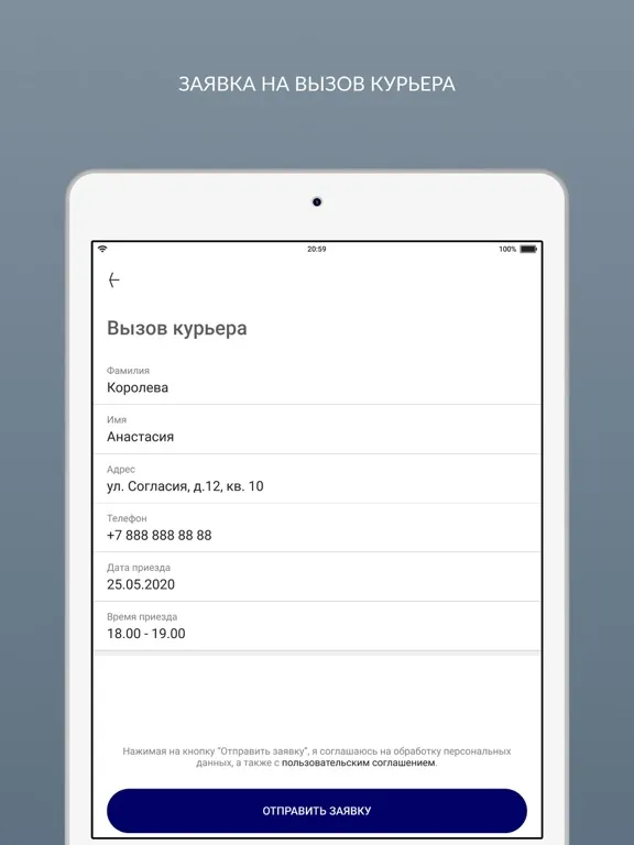 Tangkapan skrin Химчистка Кристалл iPad 