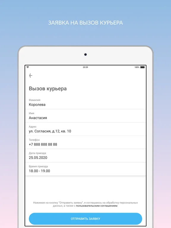 Capturas de tela do Химчистка Долорес iPad 