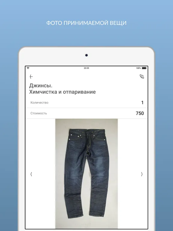 Capturas de tela do Химчистка КЛАССИКА iPad 