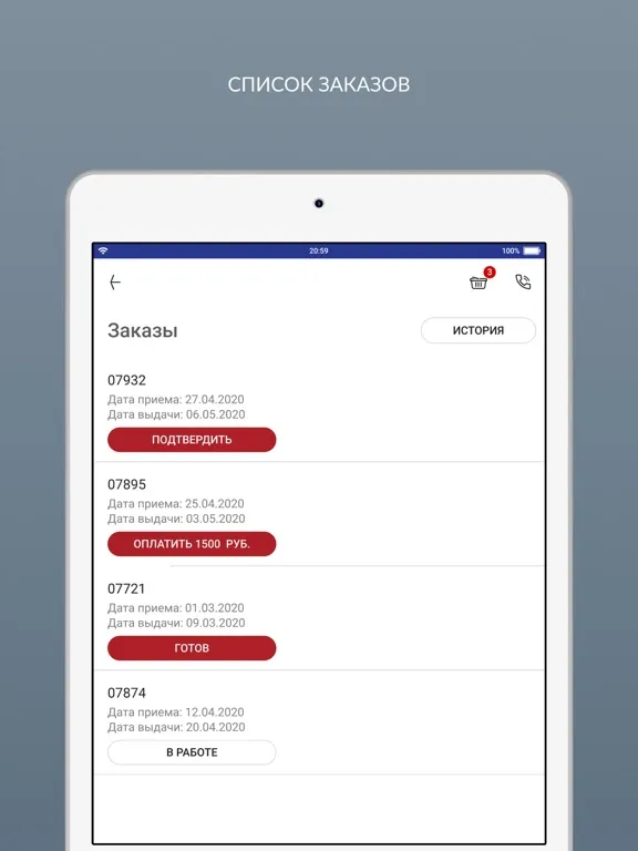 Ảnh chụp màn hình của ХИМЧИСТКА КРИСТИС iPad 