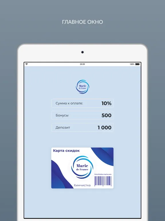 ХИМЧИСТКА Marie de France iPad 应用截图
