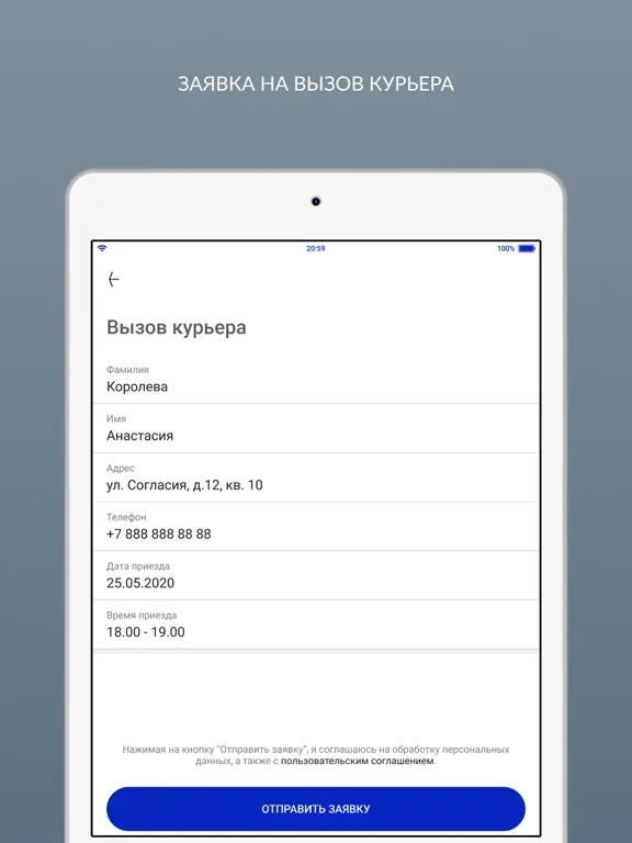 Химчистка с доставкой Мишель iPad  스크린샷