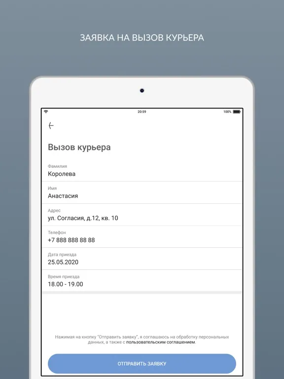 Tangkapan layar Мистер Чисто Химчистка iPad 