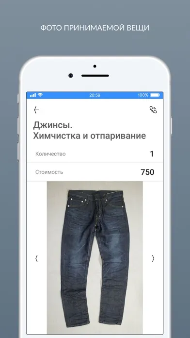 Capturas de tela do ОТ и ДО (химчистка/прачечная)