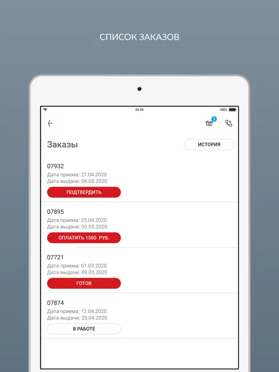 Скриншоты Самарская химчистка iPad 