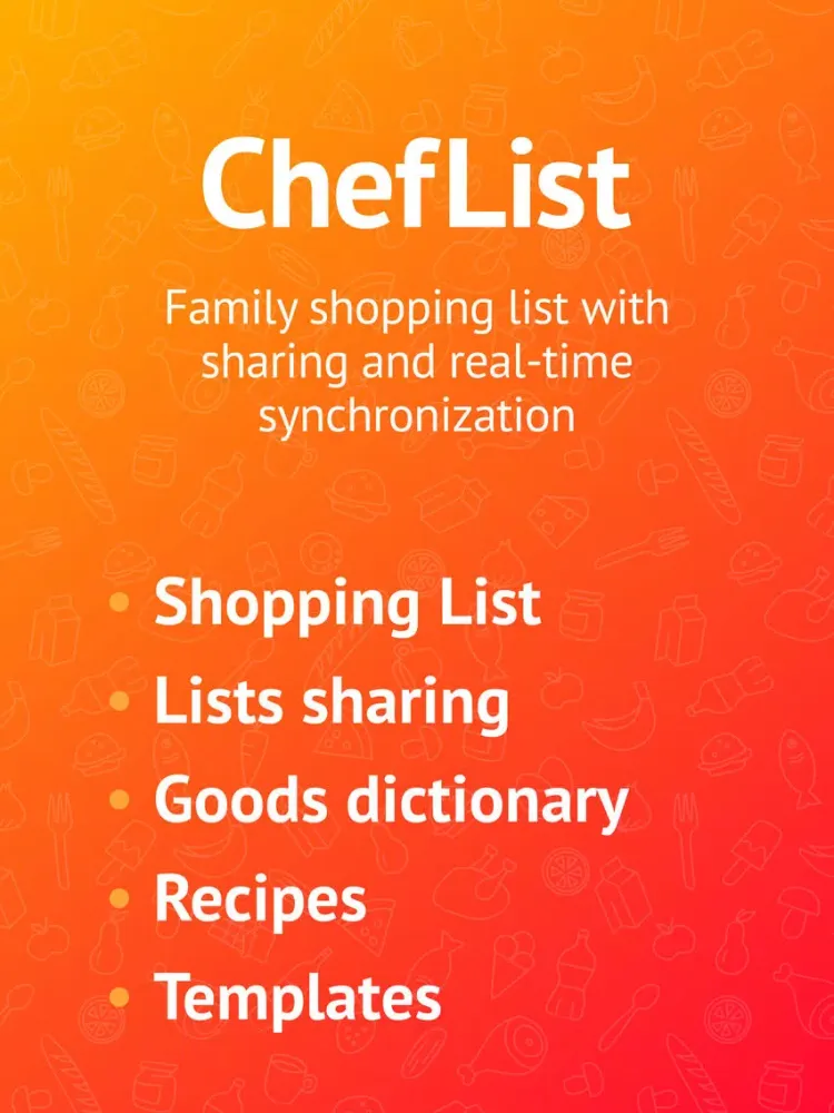 ChefList: family shopping list iPad  Screenshots