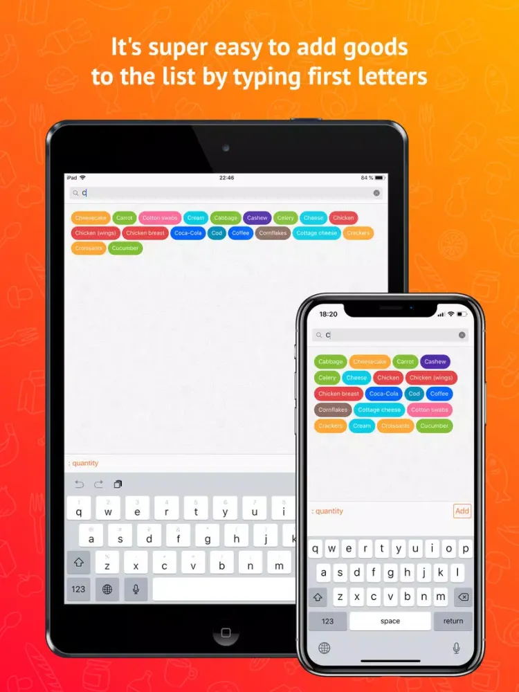 ChefList: family shopping list iPad  Screenshots