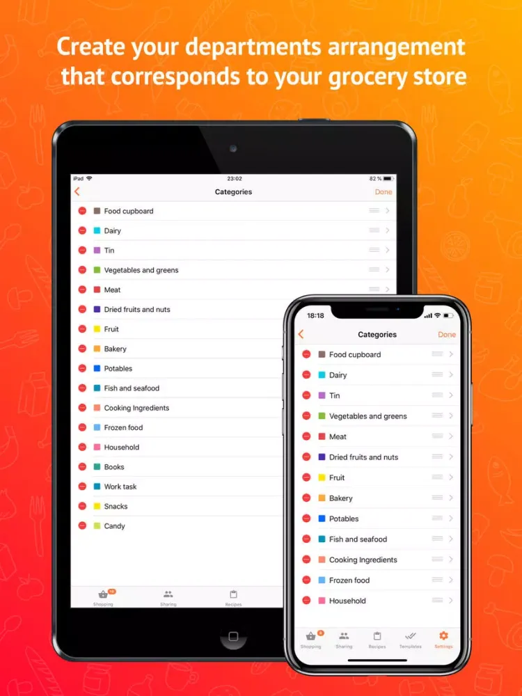 ChefList: family shopping list iPad  Screenshots