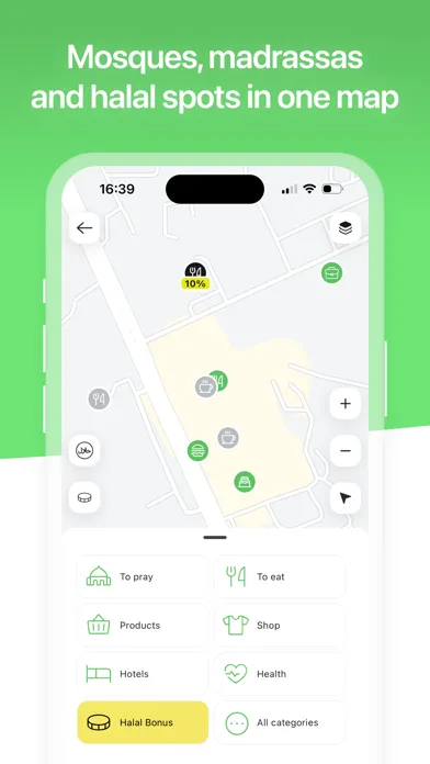 Zrzuty ekranu Halal Guide: Map, Food & Salah