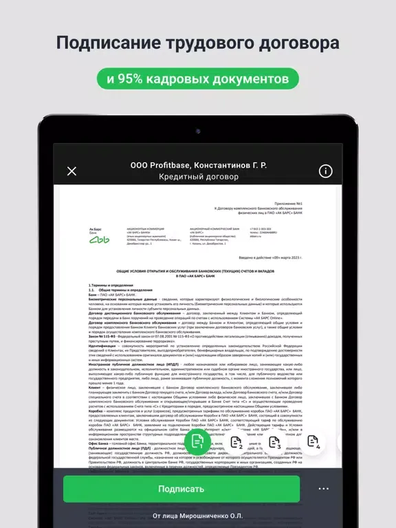 Ảnh chụp màn hình của AbbDoc iPad 