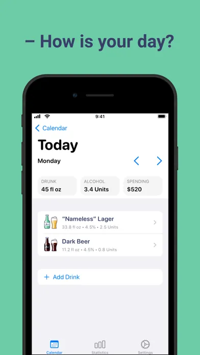 صور Alcohol drink tracker AlcoStat