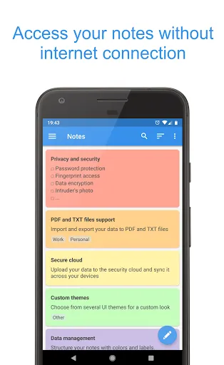 Screenshot di Private Notepad - safe notes