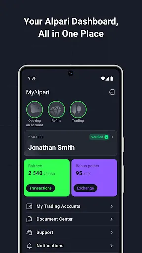 Alpari Mobile: online trading Screenshots