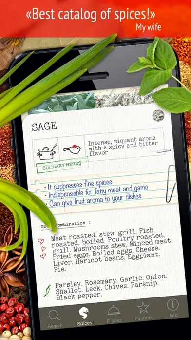 Capturas de tela do Spices! – Herbs & Seasonings for all Dish Recipes