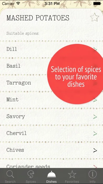 Capturas de tela do Spices! – Herbs & Seasonings for all Dish Recipes
