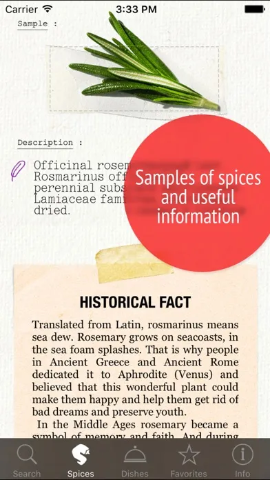 Capturas de tela do Spices! – Herbs & Seasonings for all Dish Recipes