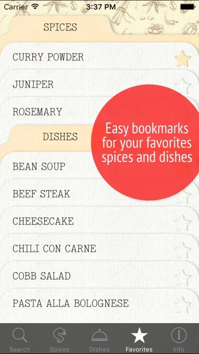 Capturas de tela do Spices! – Herbs & Seasonings for all Dish Recipes