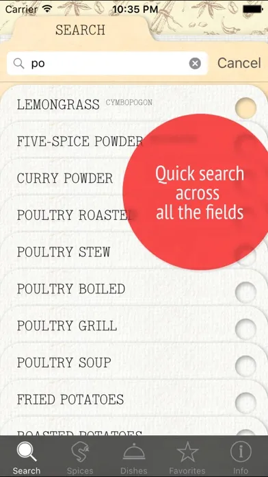 Capturas de tela do Spices! – Herbs & Seasonings for all Dish Recipes