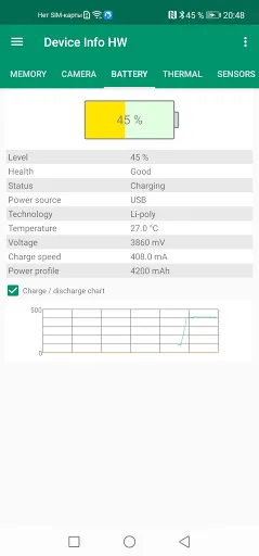 Captures d'écran de Device Info HW+