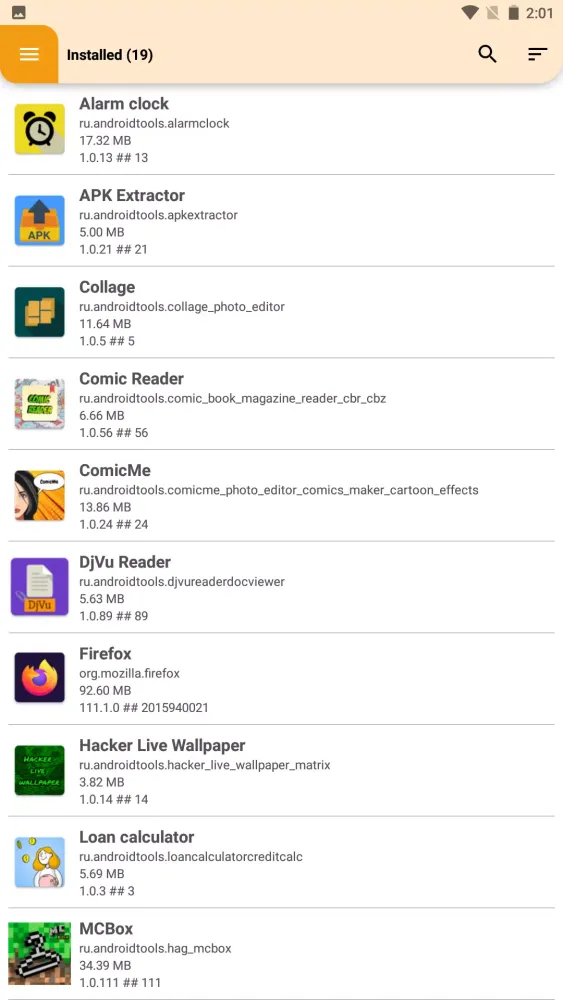 Apk extractor Screenshots