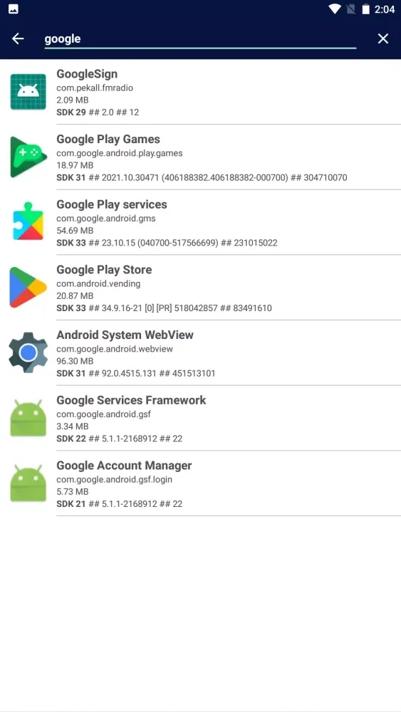 System app remover Screenshots