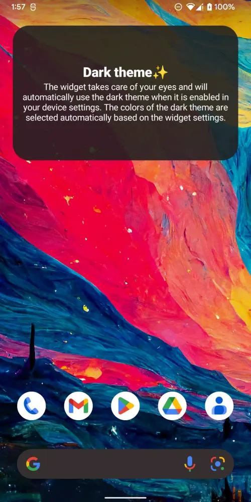 Sticky Notes text widget Screenshots