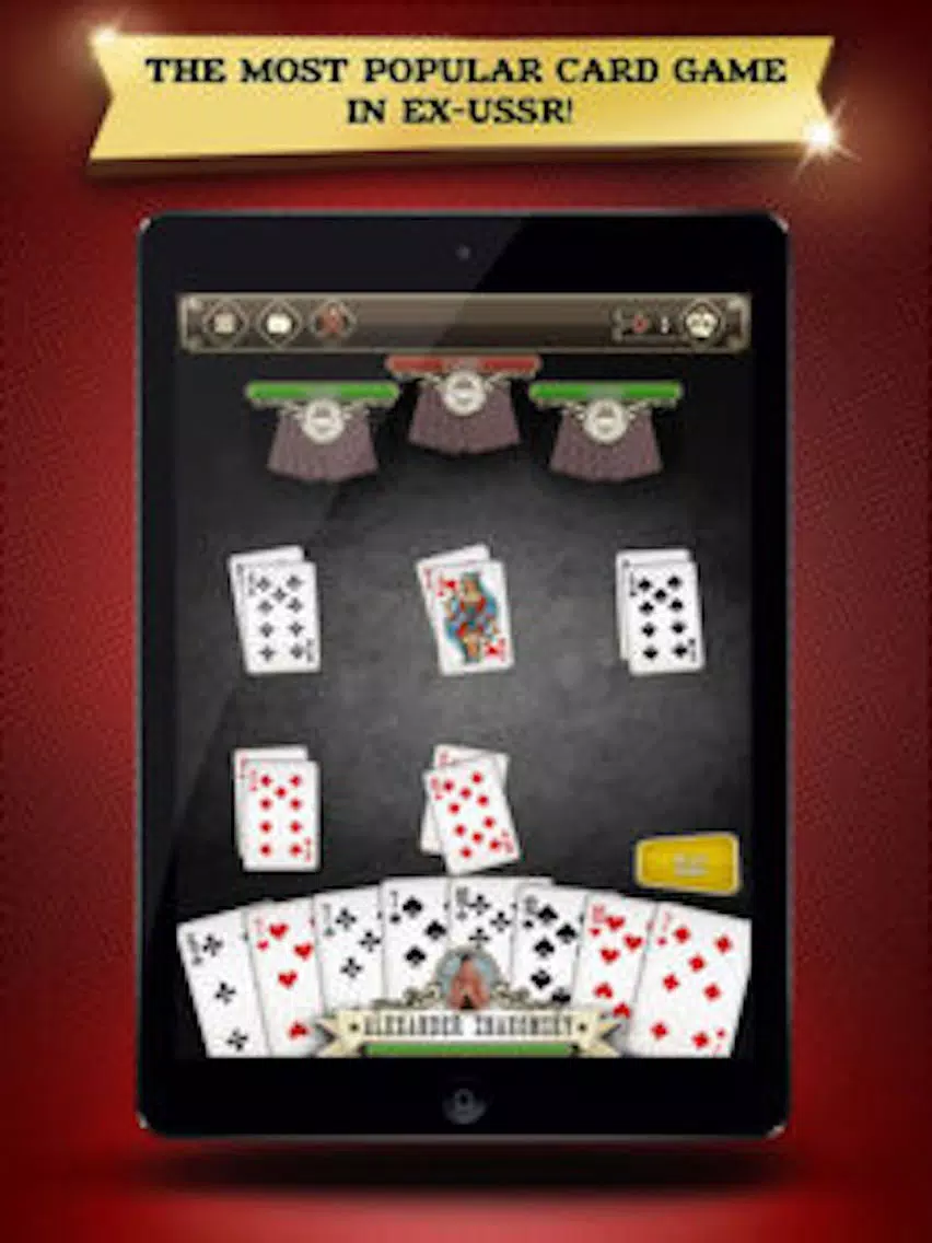 Durak online: classic, passing, throw-in card game iPad 应用截图