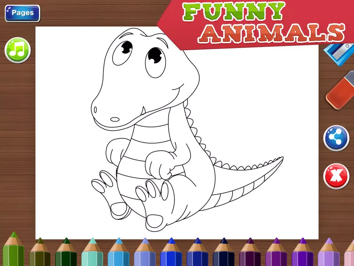 Coloring Pages for Kids - Fun Games for Girls & Boys iPad  Screenshots