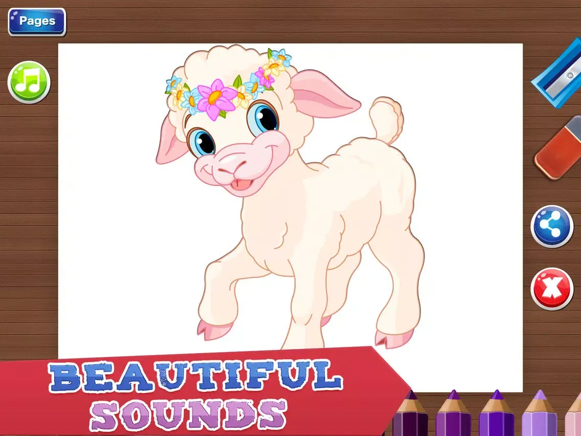 Coloring Pages for Kids - Fun Games for Girls & Boys iPad  Screenshots