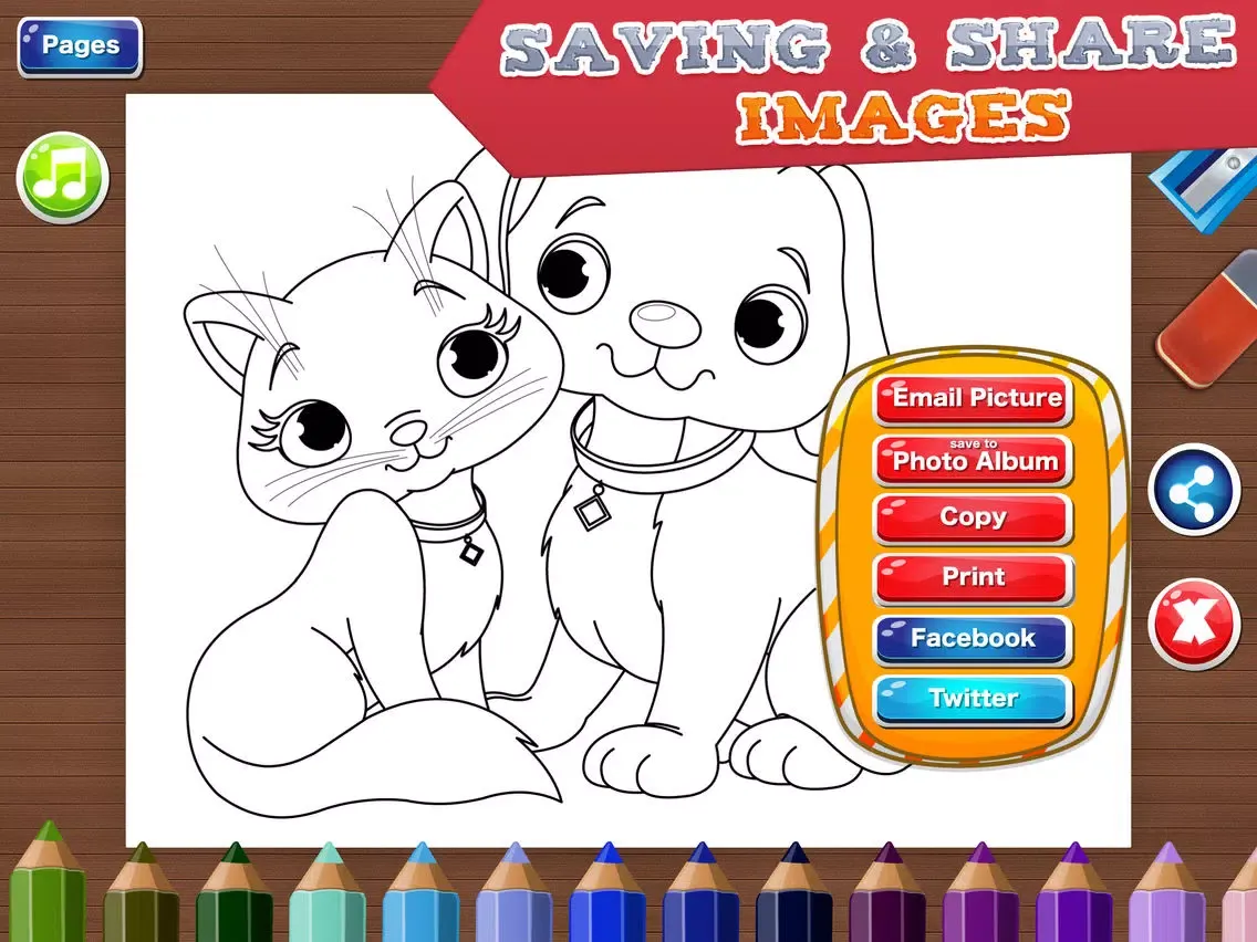 Coloring Pages for Kids - Fun Games for Girls & Boys iPad  Screenshots