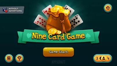 Tangkapan layar Nine Card Game