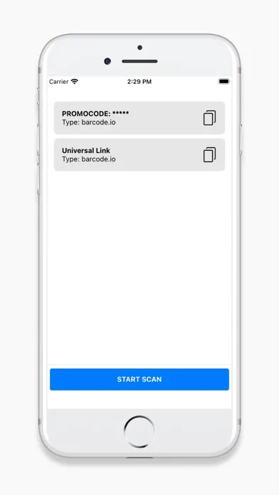 Tangkapan layar QRApp - Code scanner