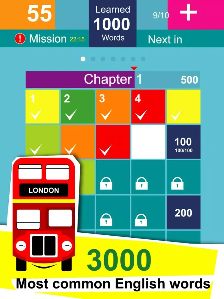 3000 Words Pro - English iPad 应用截图